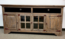 Load image into Gallery viewer, Montana 72&quot; TV Stand in Barnwood Antique Painted Finish
